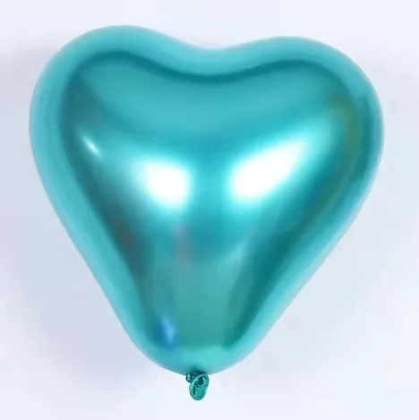 Metal Heart-Shaped Latex Ball