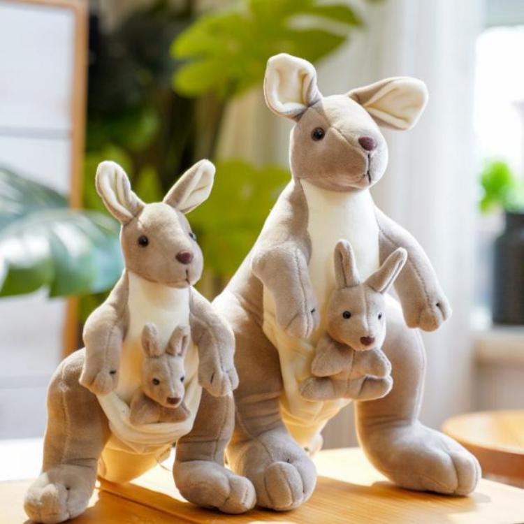 Kangaroo Plush Toy With Joey