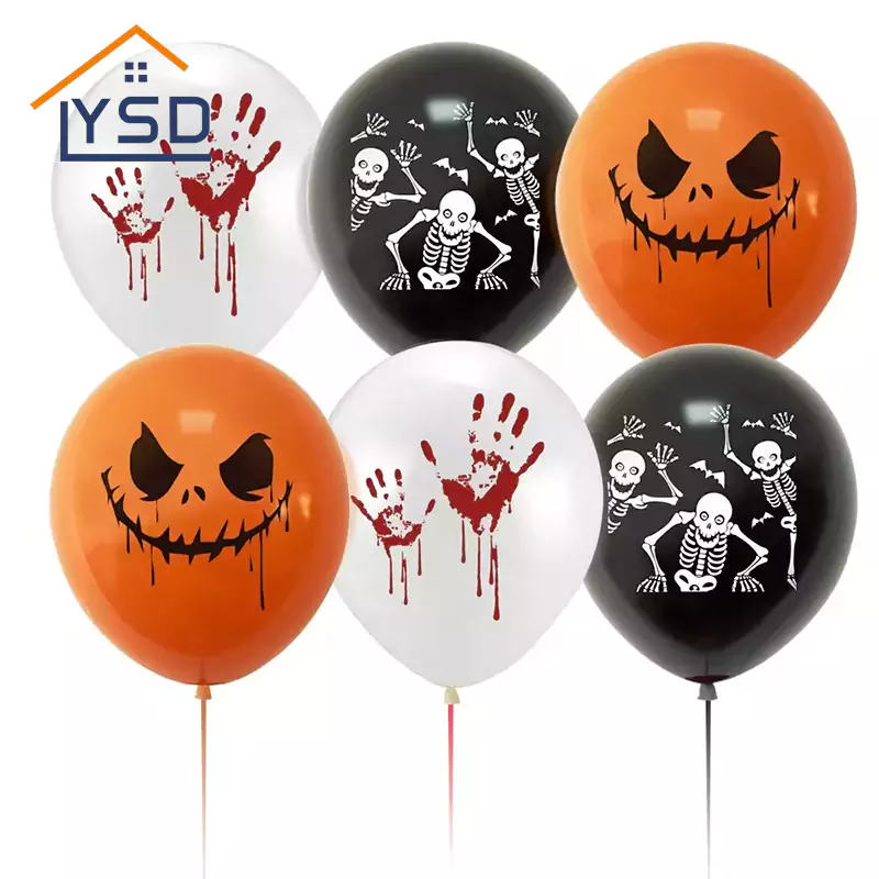 Halloween Printed Latex Balloons